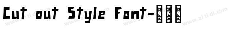 Cut out Style Font字体转换